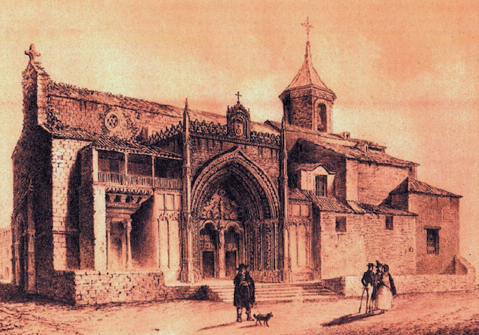 Grabado iglesia de San Pablo de Parcerisa